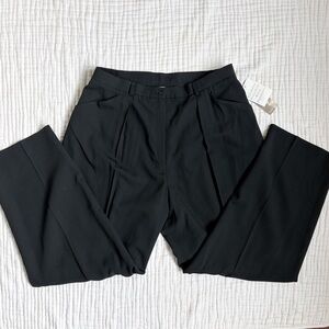 Jones New York Black Dress Pants NWT Size 16W Pleated Straight Leg